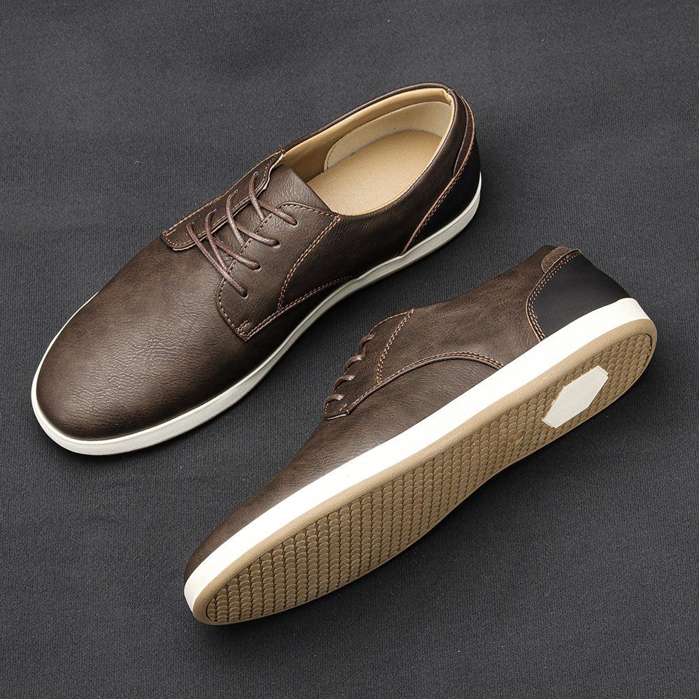 Men's Casual Comfortable Leather Board Shoes
