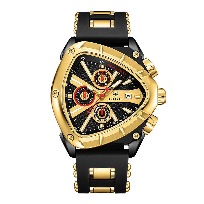 Polygon Men's Waterproof Luminous Calendar Watch