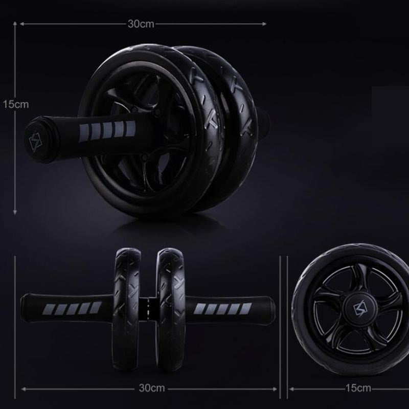 Silent Two-Wheeled Abdominal Wheel Abdomen Roller For Strengthening The Core Muscles.