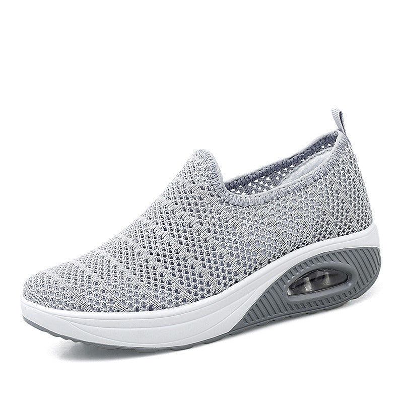 Women's Fashion Shoes Fly-Knit Breathable Outdoor Sneakers