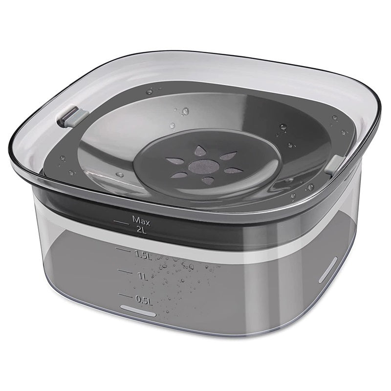 Pet Dog Splash-Proof Water Bowl