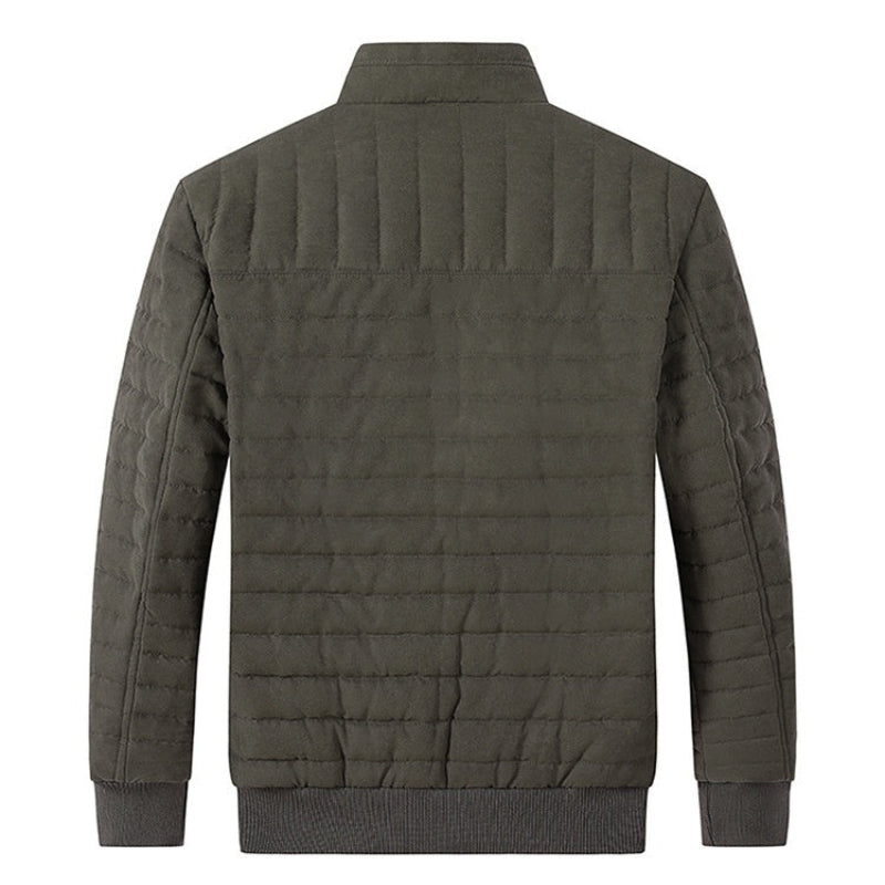 Men's Cotton-Padded Stand-Up Collar Jacket