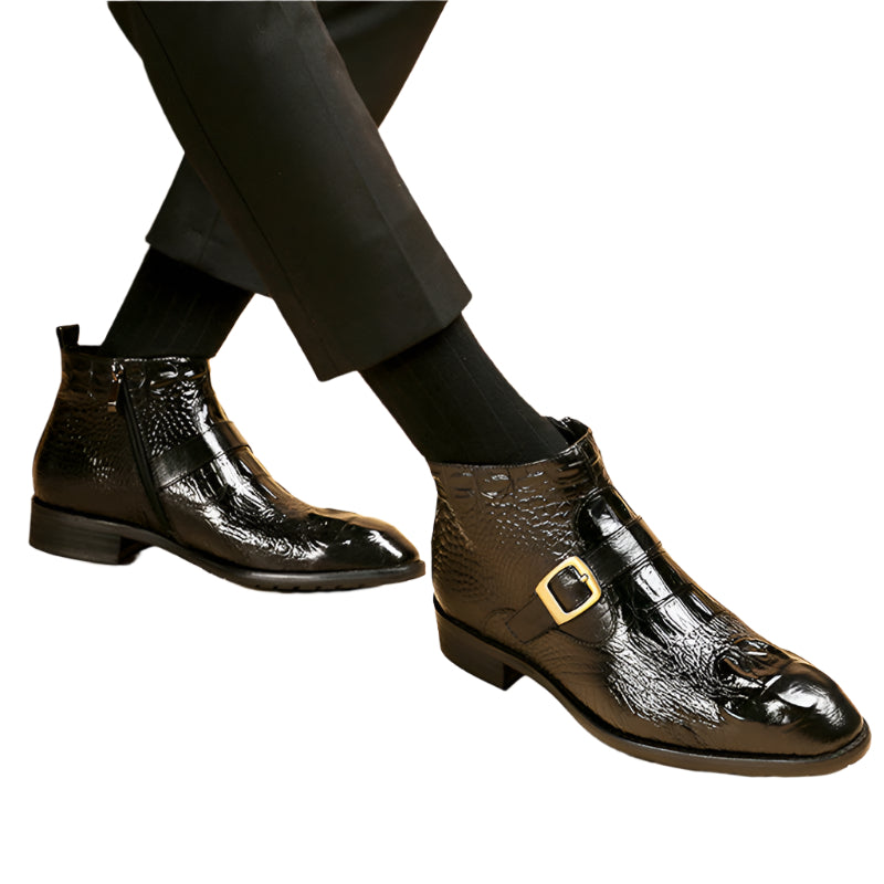 Men's High Top British Style Boots Formal Leather Shoes