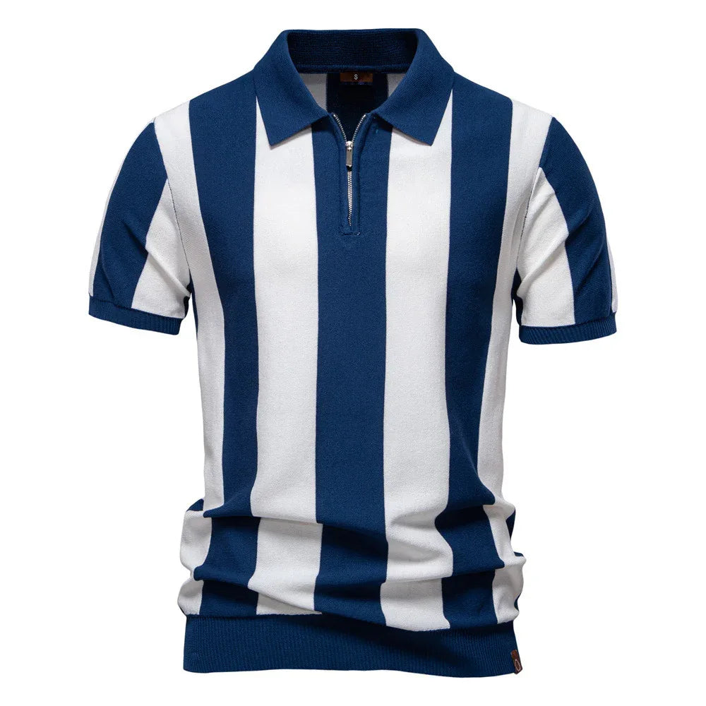 Lapel Short-Sleeved Polo Shirt For Men