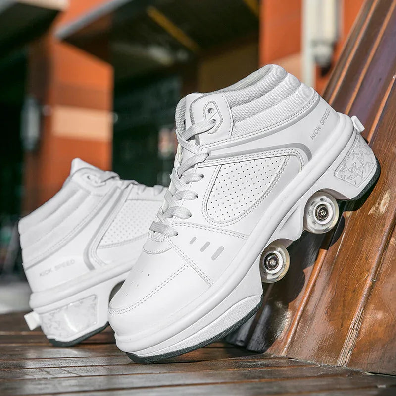 Women's Double row roller skate Shoes