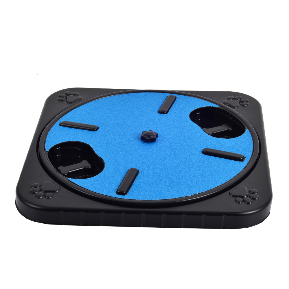 Cat Dog 360 Rotating Scratch Board Pet Bowl Feeding Toy