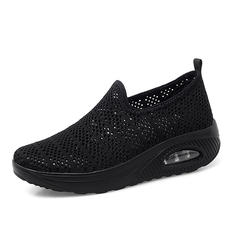 Women's Fashion Shoes Fly-Knit Breathable Outdoor Sneakers