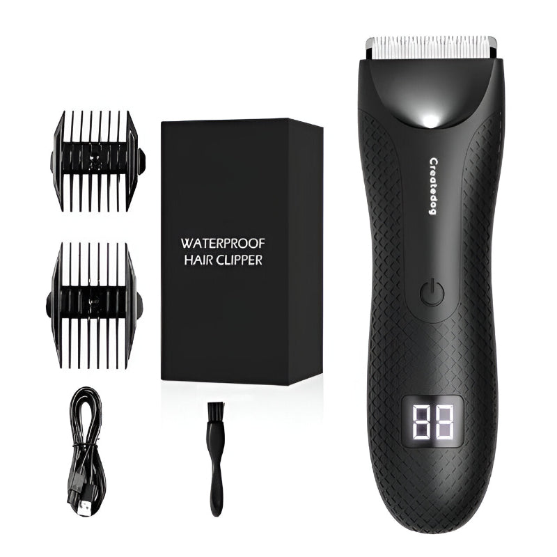 Whole Body Hair Trimmer Electric Groin Pubic Hair Waterproof Shaver