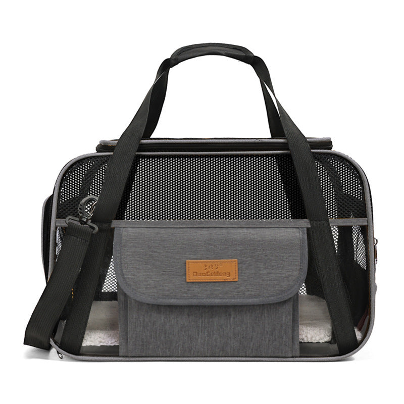 Breathable Oxford Cloth One-Shoulder Dog Bag Portable Cat Bag