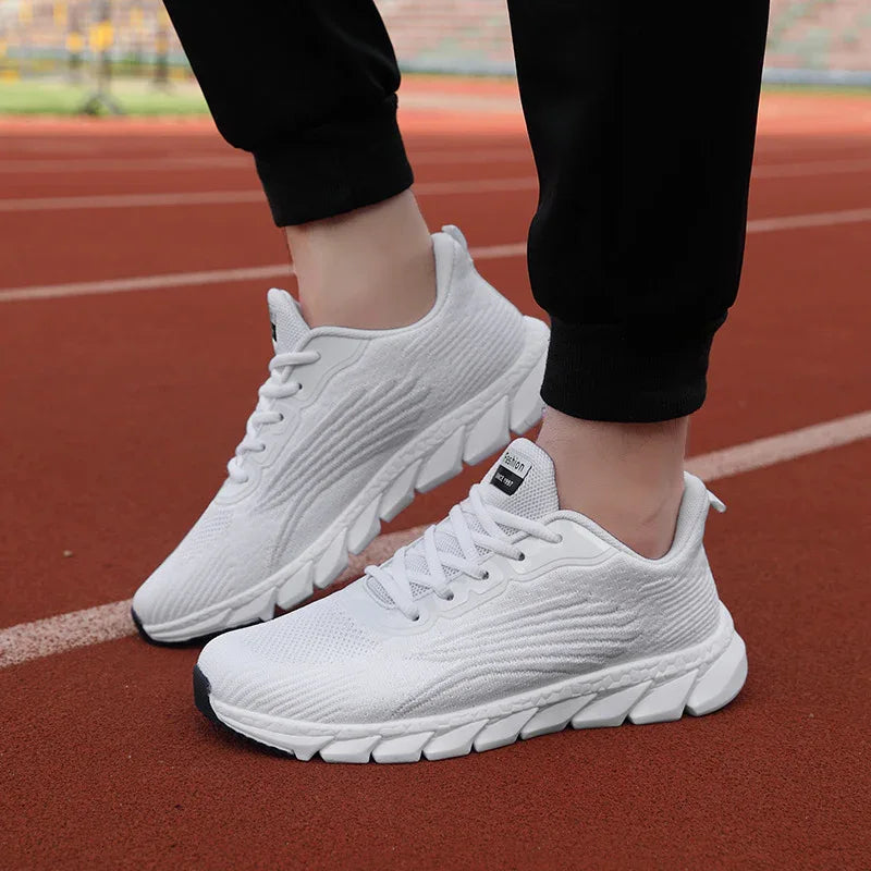 Men's And Women's Flying Woven Breathable Unisex Running Shoes Couple's Casual Sneakers