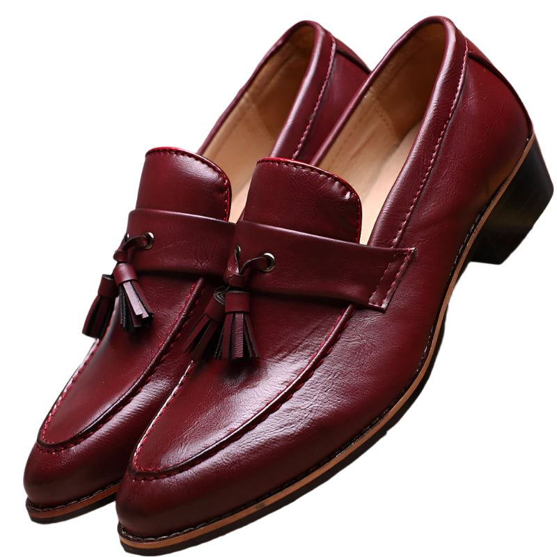 British Retro Slip-On Shoes Tassel Casual Loafers For Men