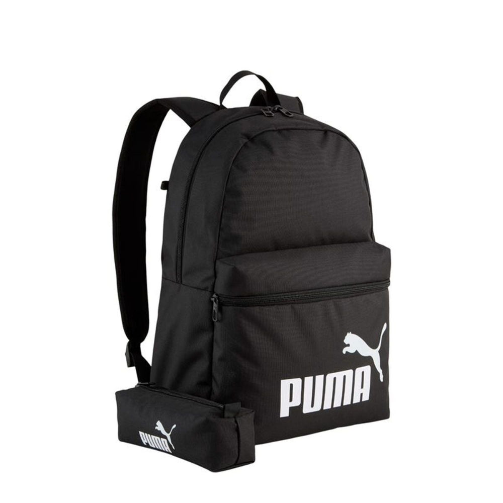 Modern Casual Unisex Black Puma Phase Spacious Backpack