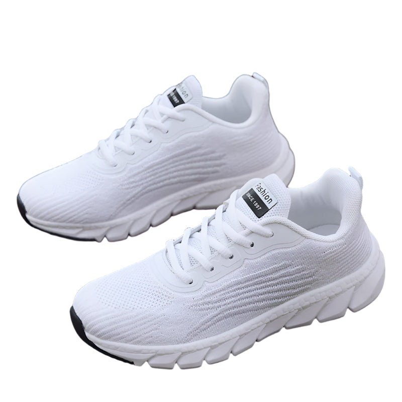 Men's And Women's Flying Woven Breathable Unisex Running Shoes Couple's Casual Sneakers