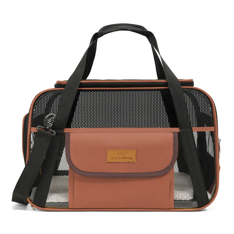 Breathable Oxford Cloth One-Shoulder Dog Bag Portable Cat Bag