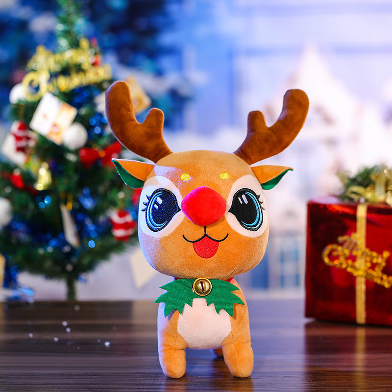 Christmas Elk Doll Ragdoll Cute Christmas Decoration Doll Plush Toy