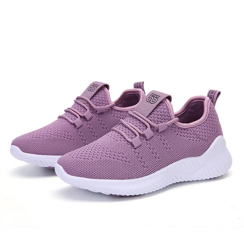 Lightweight Elastic Mesh Women's Breathable Running Shoes