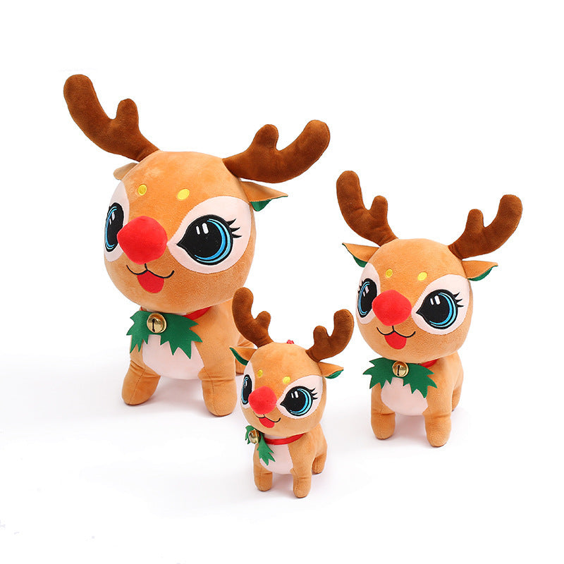 Christmas Elk Doll Ragdoll Cute Christmas Decoration Doll Plush Toy