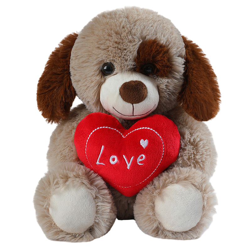 Cute Heart-Hugging Teddy Bear Puppy Doll Plush Toys