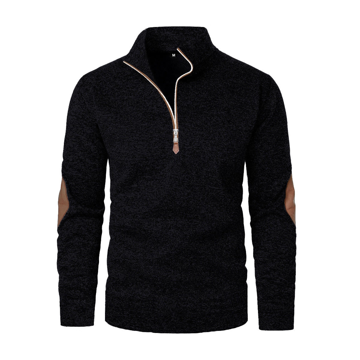 Men's Casual Jacquard Cardigan Sweater With Jointed Panels
