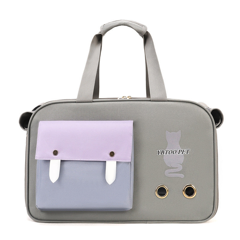 Outdoor Portable Pet Shoulder Bag Large Capacity Breathable Cat Carrying Bag
