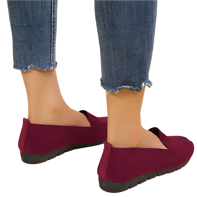 Casual Mesh Flats Shoes Fashion Solid Color Round Toe Loafers Cozy Lazy Shoes For Women