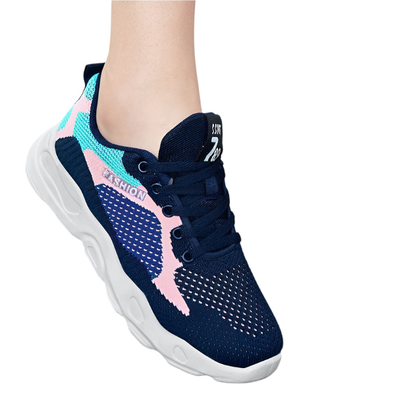 Casual Lace-Up Sneakers Women Versatile Breathable Lightweight Walking Running Shoes