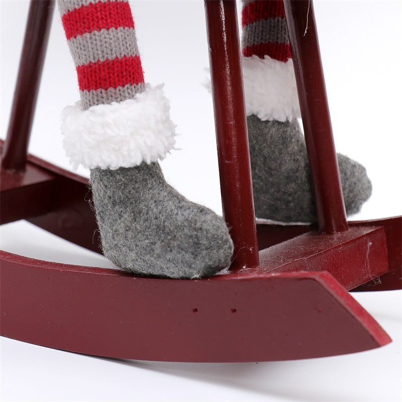 Riding Faceless Christmas Doll Decorations Ornaments