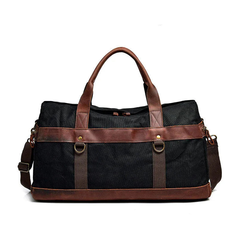 Waterproof Oil Wax Canvas Unisex Shoulder Bag