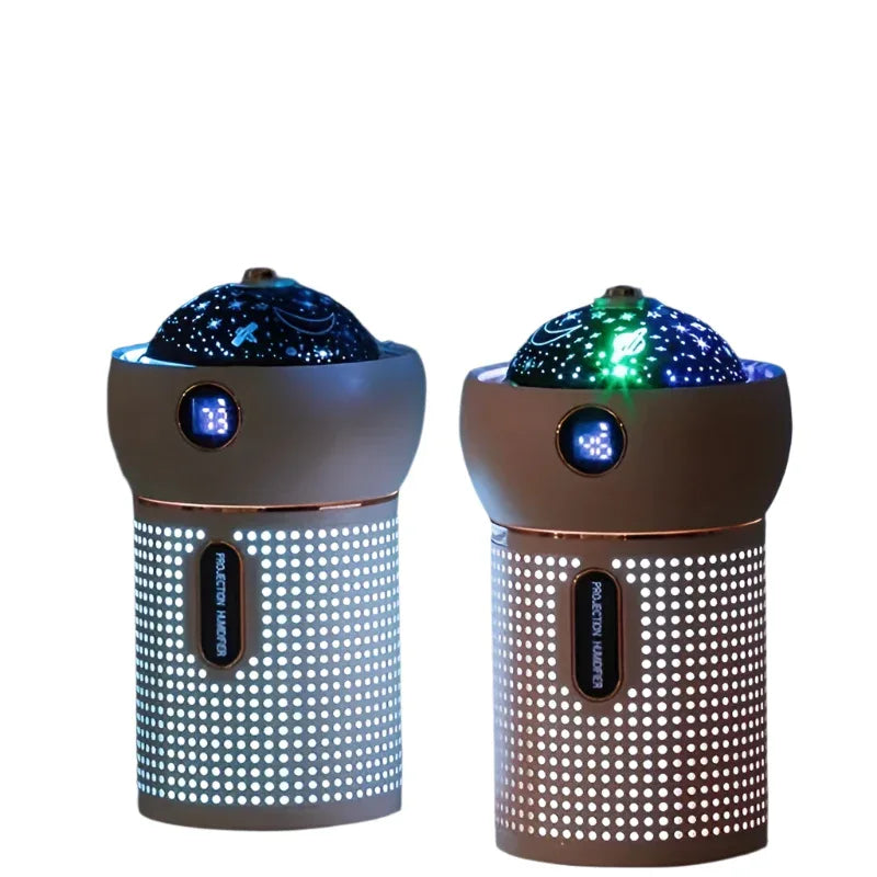 630ml Water Tank Projection Lights Humidifier - Weriion