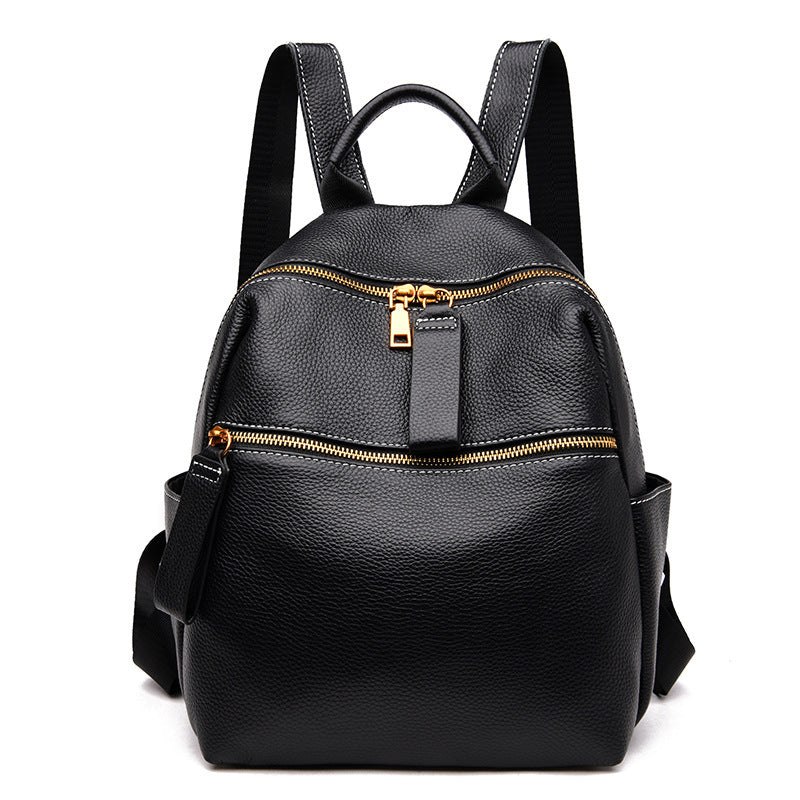 Women's Top Layer Leather Backpack