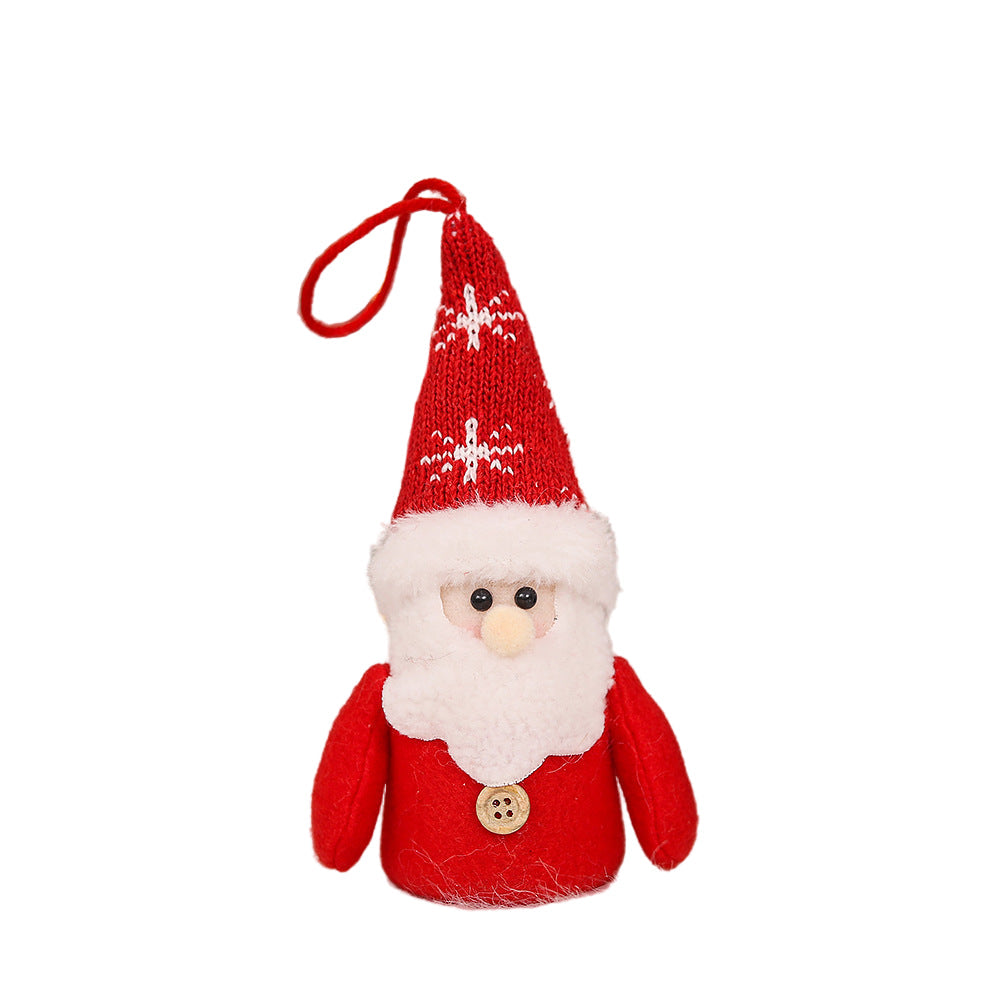 Decorative Creative Cartoon Old Snowman Sants Reindeer Glowing Christmas Dolls