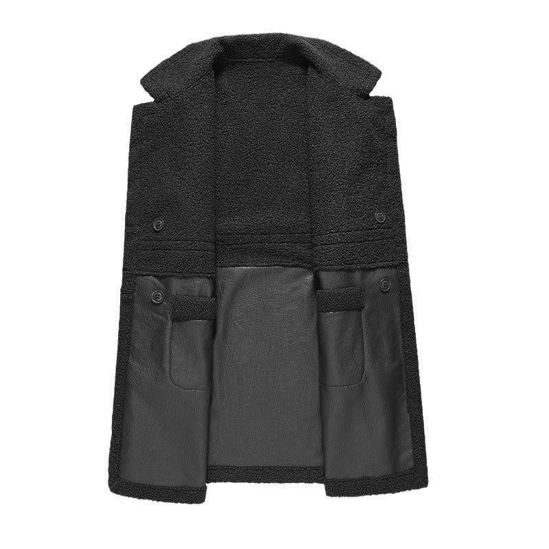 Women's Stylish Elegant Warm Leather Coat