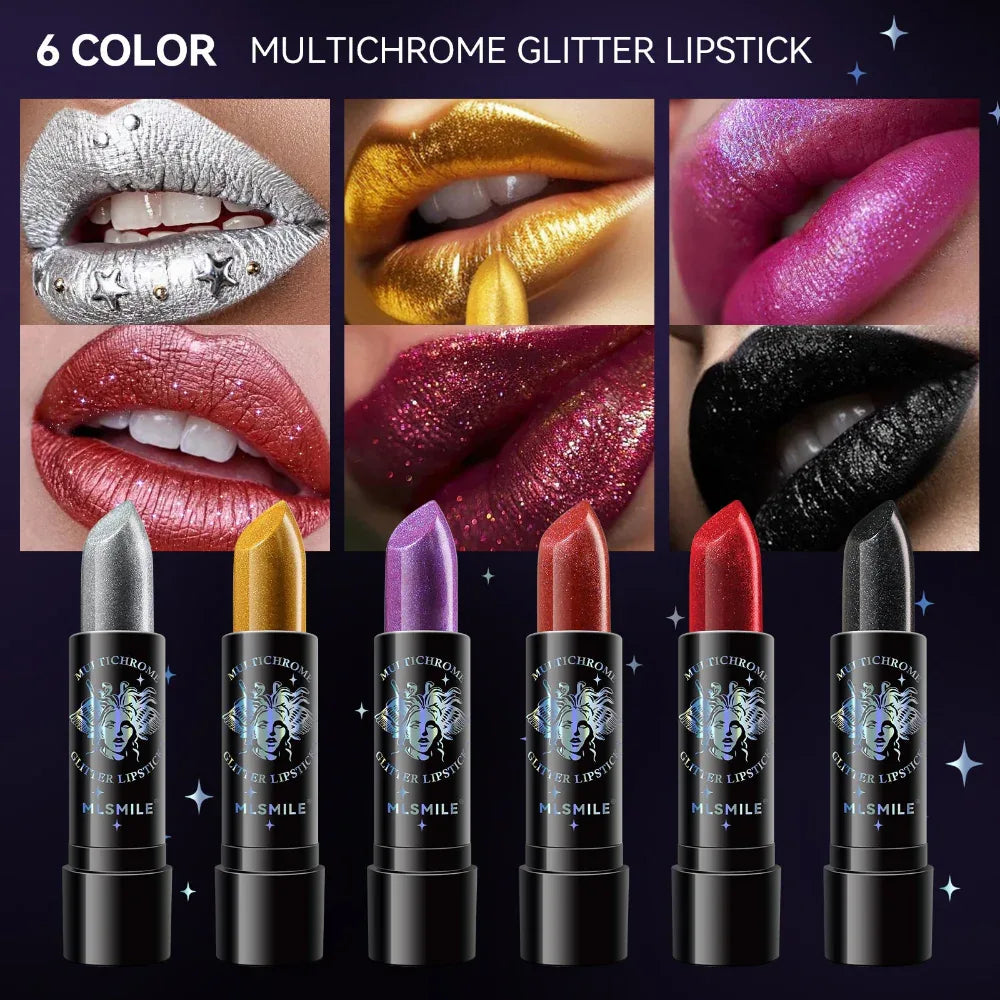 Ladies Pearl Sparkly Vibrant Lipstick