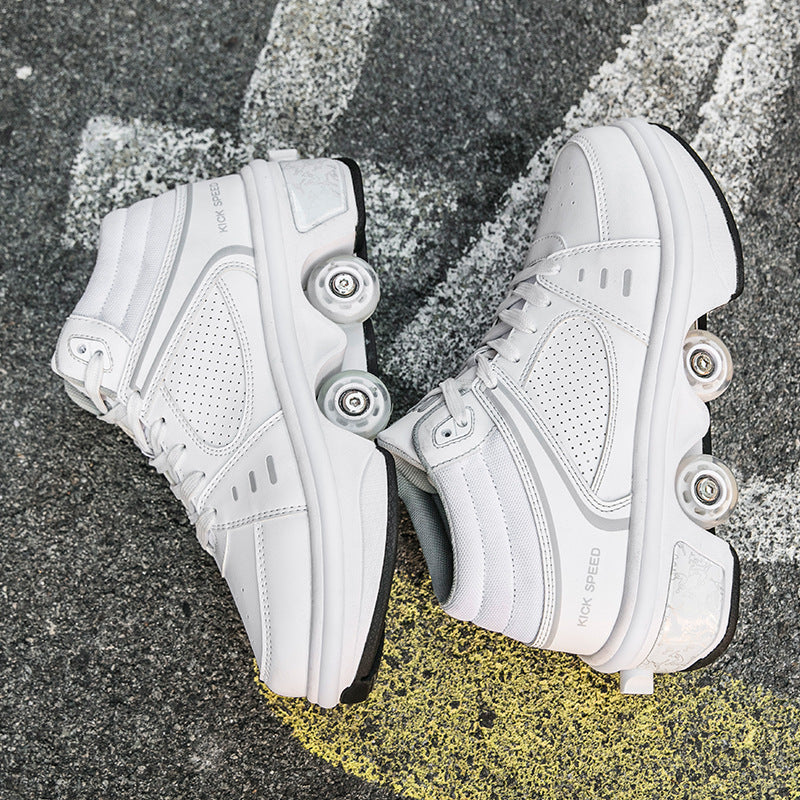 Women's Double row roller skate Shoes