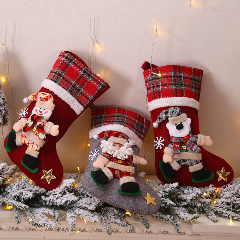 Home Fashion Christmas Decorations Socks