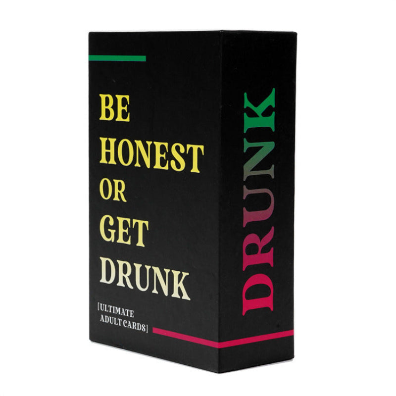 English Version BE HONEST OR GET DRUNK Sincere Drinking Leisure Party Card Game