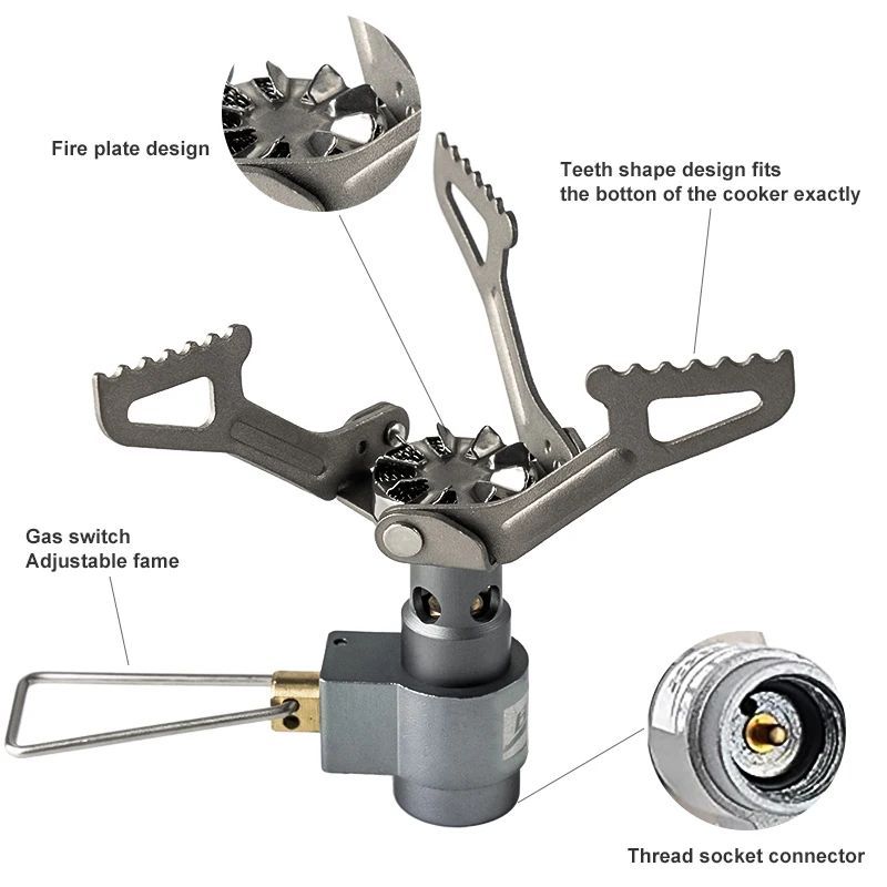 BRS Outdoor Mini Ultralight Camping Gas Stove Burner For Cooking