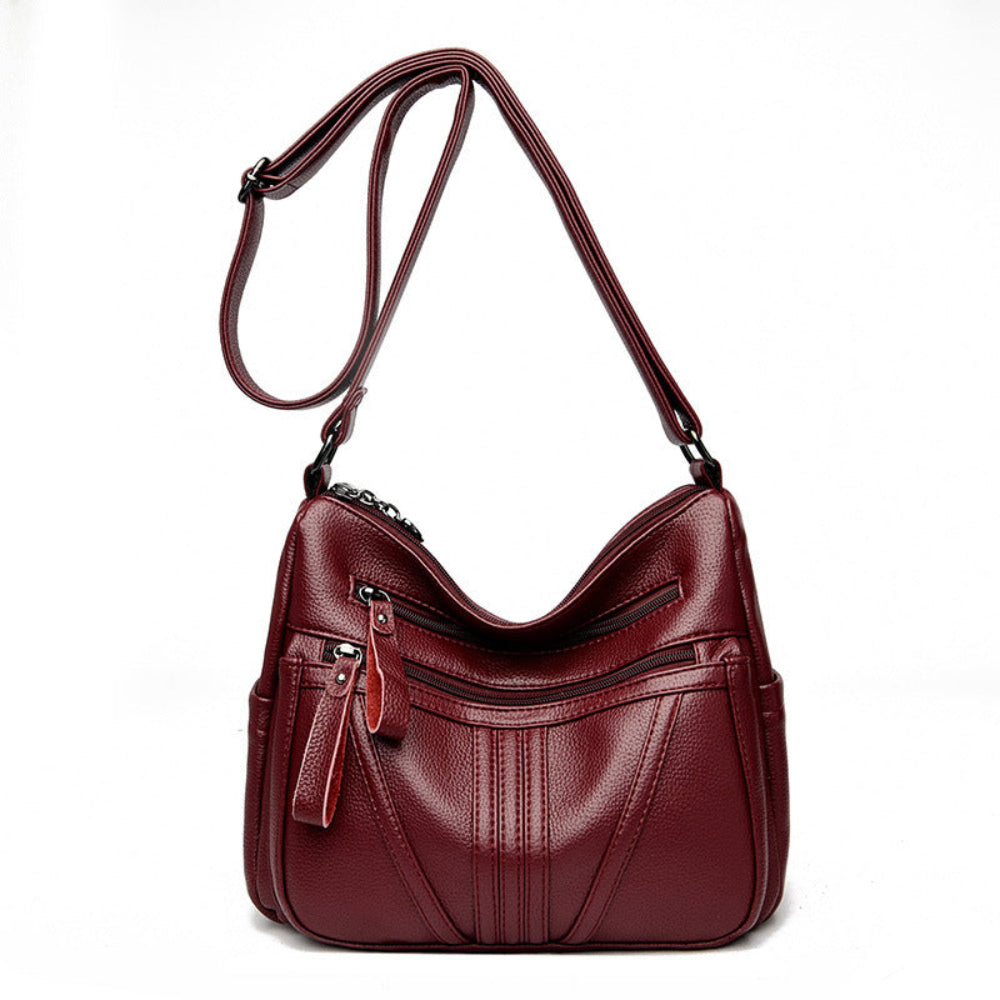 Genuine Leather Women's Simple Shoulder Messenger Handbag