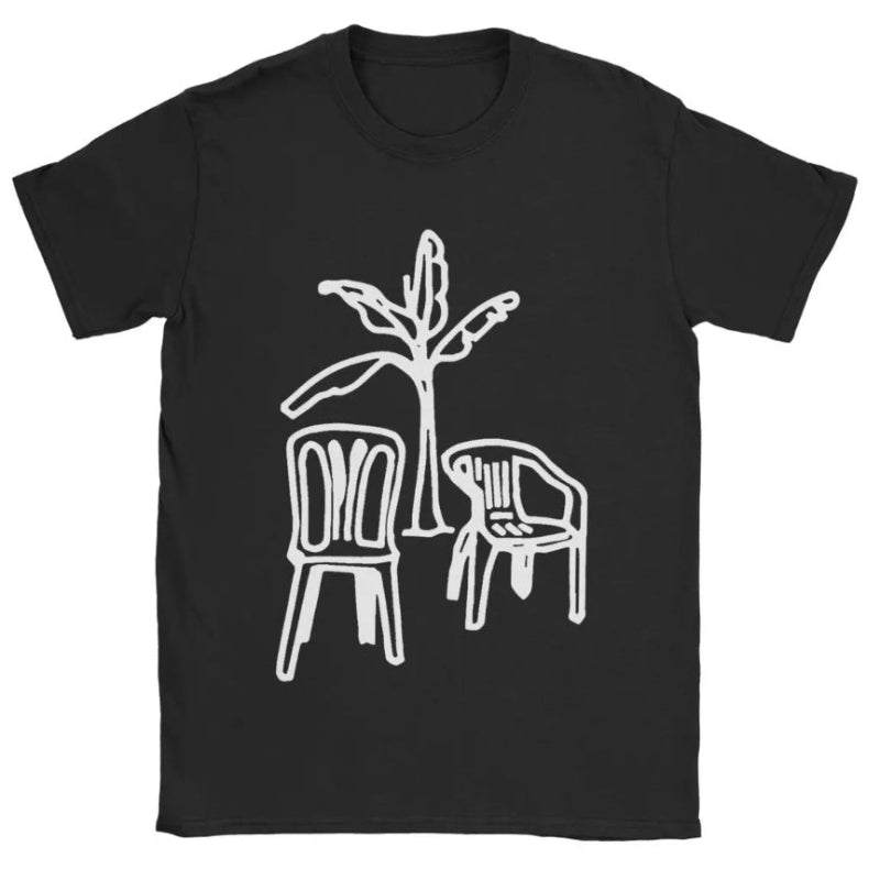 Black Casual Round Neck Short Sleeve Unisex T-Shirt