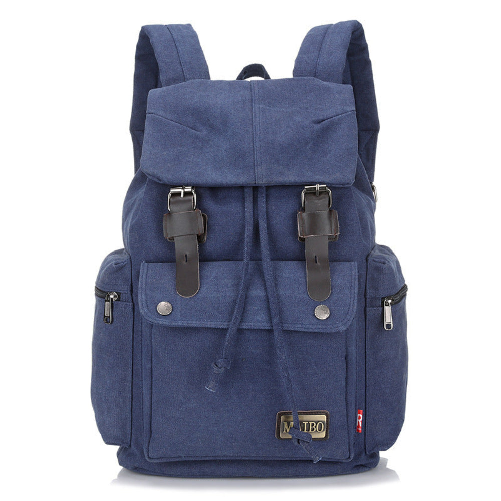 Men And Women Breathable Large Capacity Multiple Pockets Canvas Backpack For Travelling Camping & Hiking
