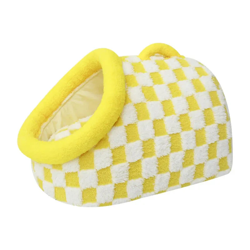 Pet Cat Four Seasons Universal Semi-Enclosed Dog House Thick Warm Pet Bed.