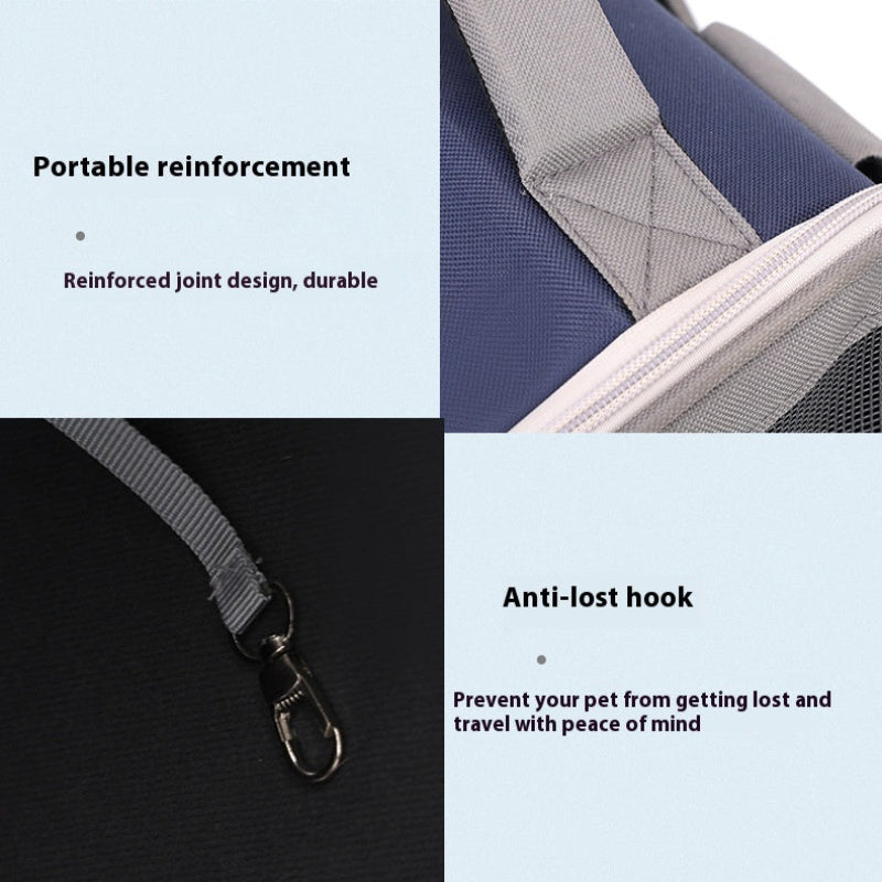 Expandable Breathable Comfortable Dog Cat Pet Backpack.