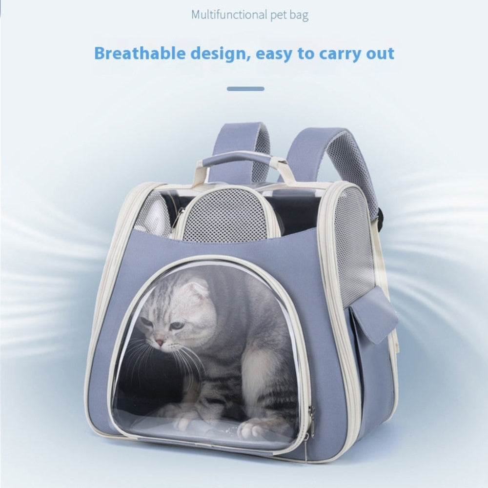Dog Cat Bag Comfortable Breathable Ventilation Water Repellent And Dust-Proof Pet Backpack