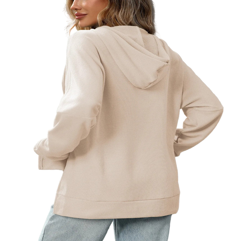 Comfortable Knit Pullover Sweater Long Sleeve Hoodie