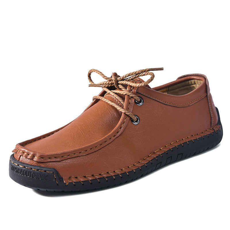 Men's Lace-up Casual Comfortable Leather Shoes