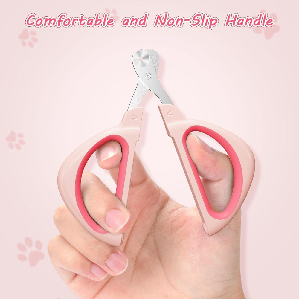 Pet Nail Claws Clipper With Non-Slip Handle For Cats Dogs Rabbits & Guinea Pigs
