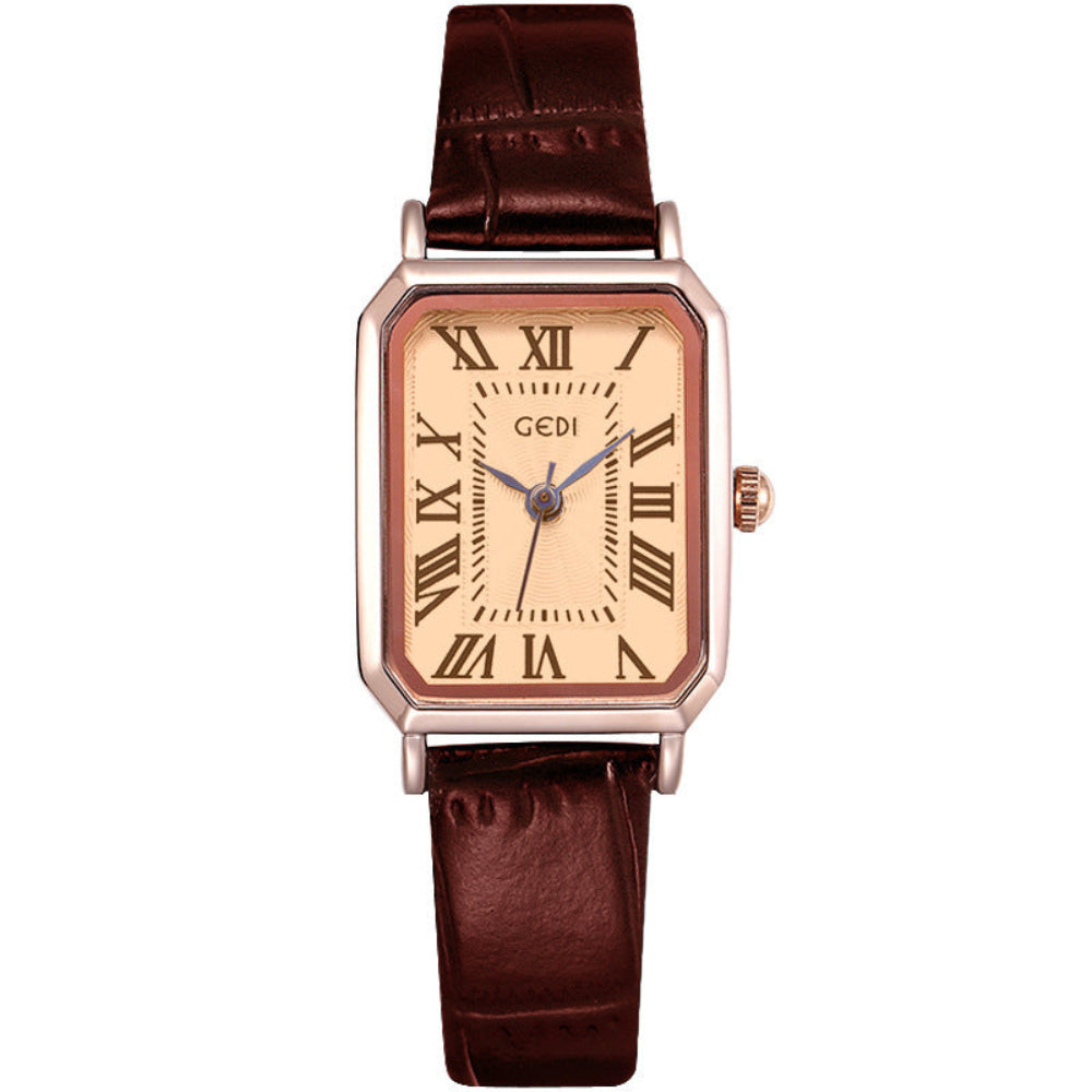 Women's Retro Elegant Waterproof Small Square Watch