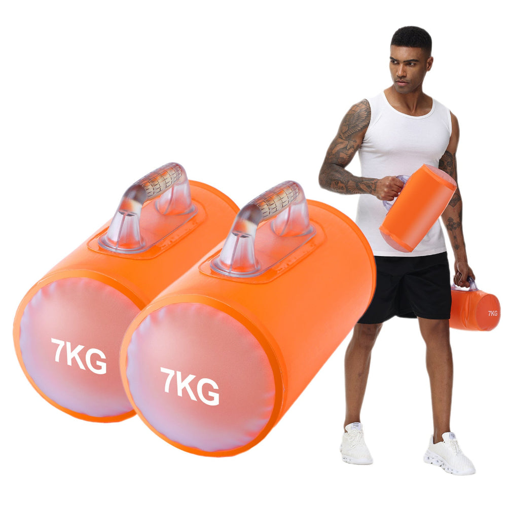7kg Portable Foldable Water Filled Fitness Strength Dumbbells.