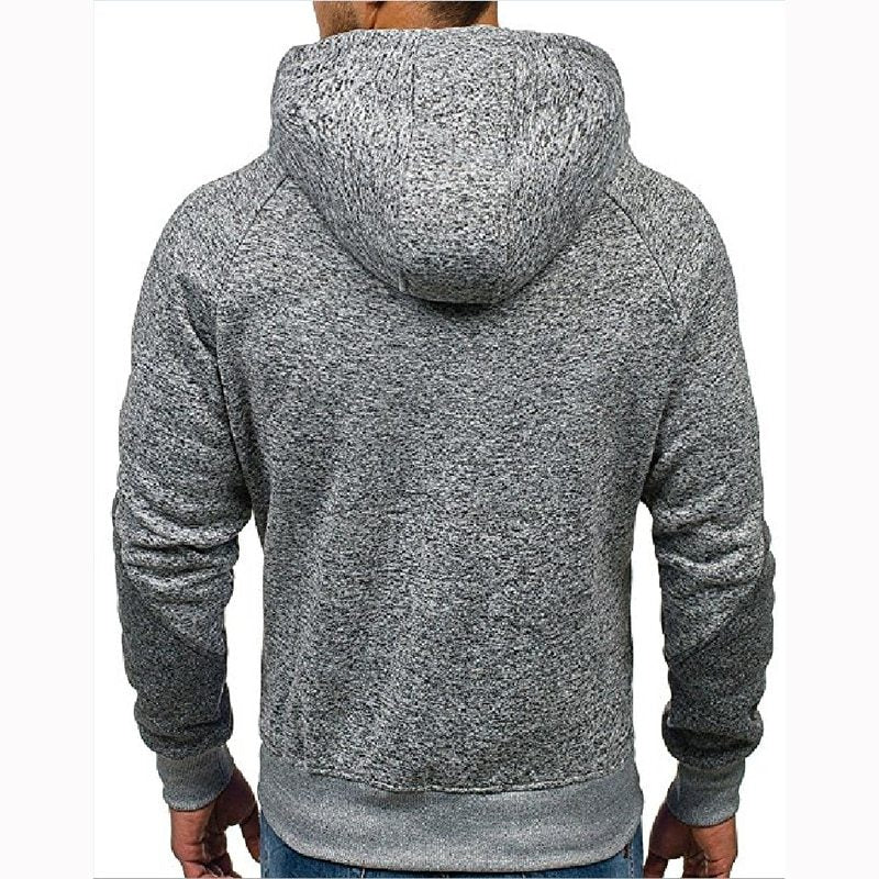 Men's Long Sleeve Hoodie With Chest Pocket
