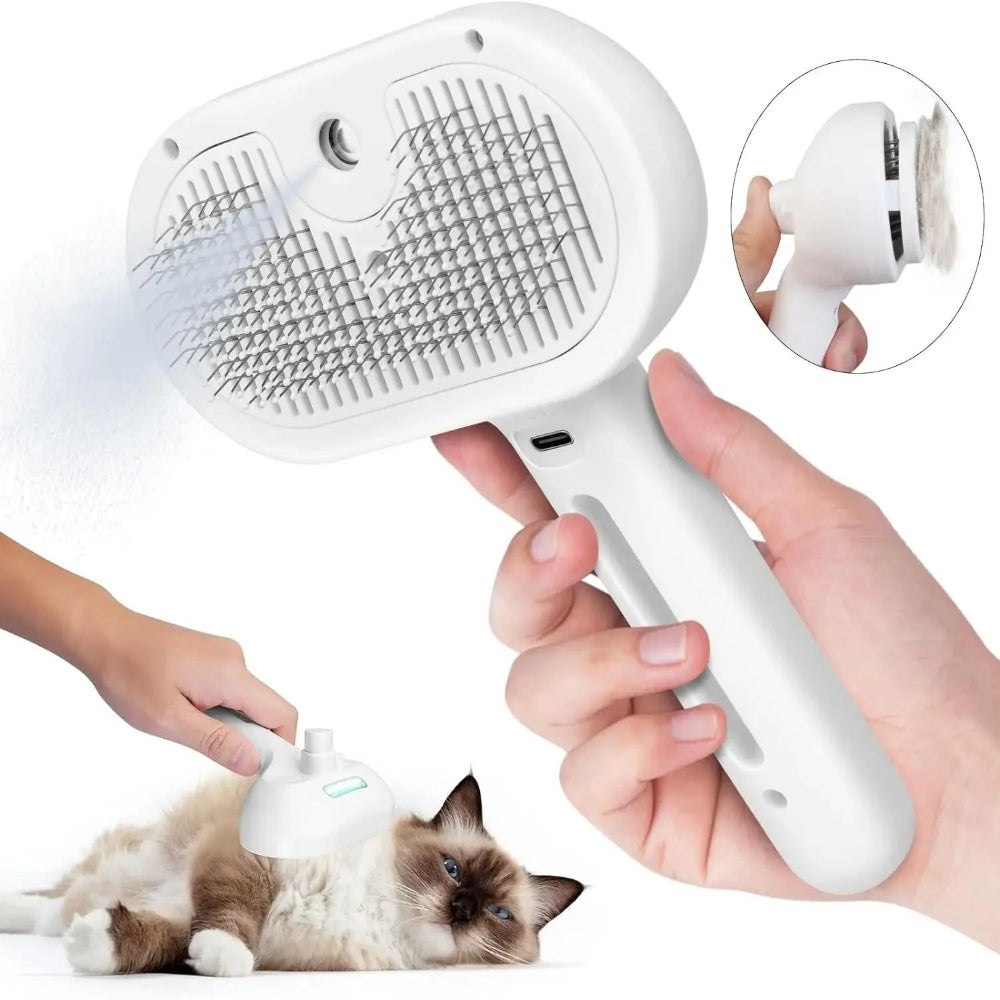Pet Spray Hair Comb Pet Hair Remover Cleaning Brush Cats Grooming Dog Accessories Tool Water Mist Humidifier Comb